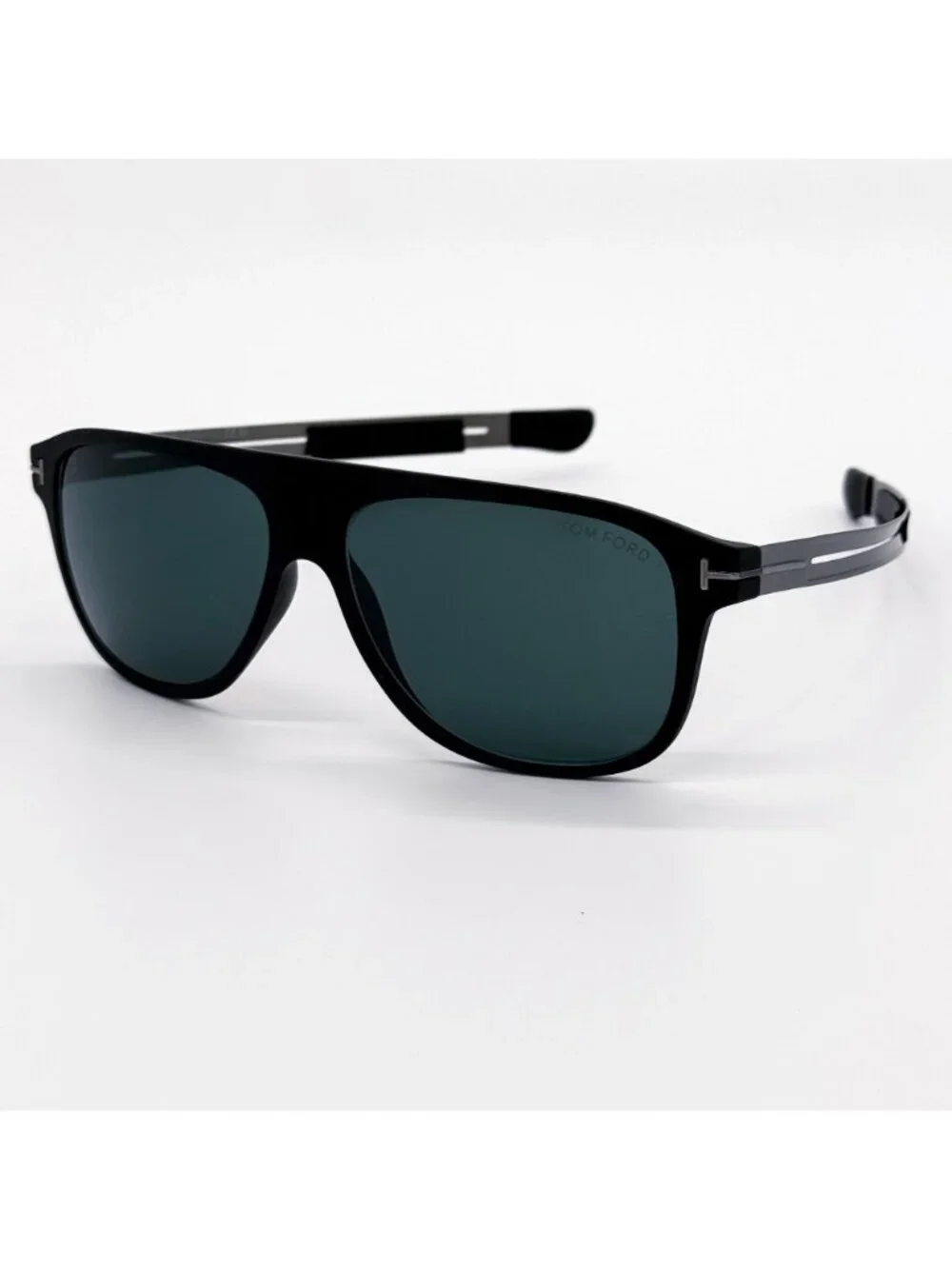 NEW TOM FORD TODD SUNGLASSES TF880 02V AVIATOR BLACK/GREEN UNISEX EYEWEAR FT0880